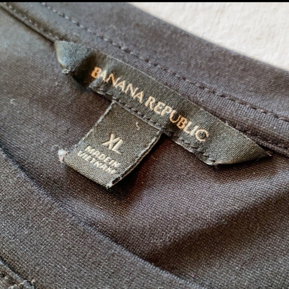 Banana Republic Black T-shirt Dress Sz XL - Picture 3 of 4